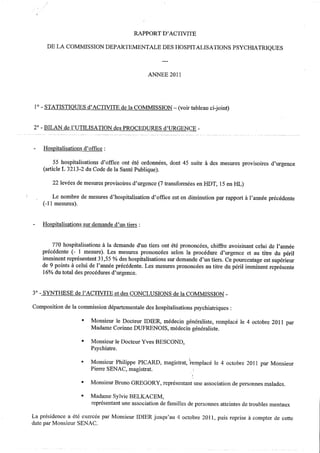 Rapport CDSP Vendée 2011