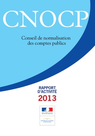 RAPPORT
D'ACTIVITÉ
2013
CNOCP
 