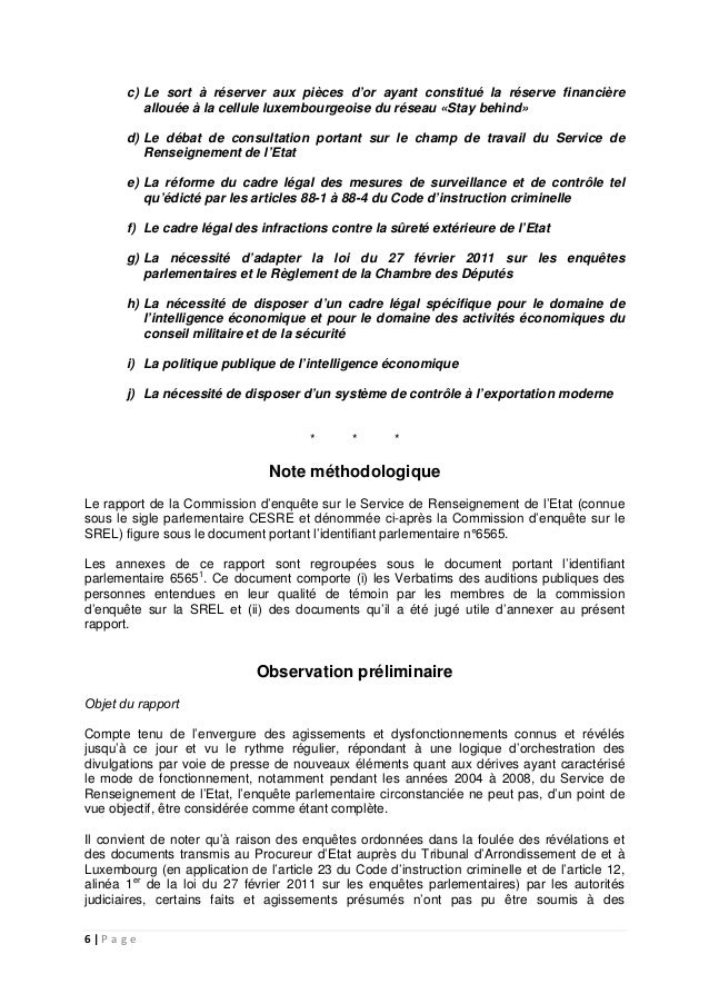 Exemple D Un Rapport D Enquête  Le Meilleur Exemple