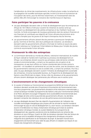 Rapport commission afrique tony blair