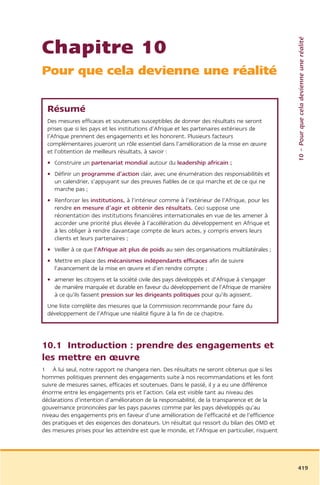 Rapport commission afrique tony blair