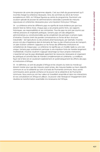 Rapport commission afrique tony blair