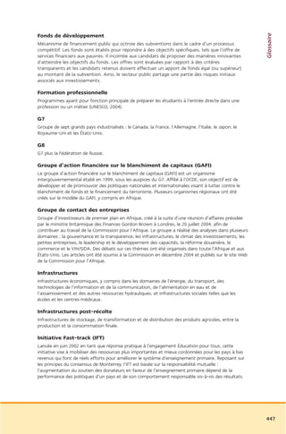 Rapport commission afrique tony blair