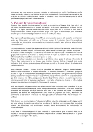 La gestion de conflits interpersonnels | PDF