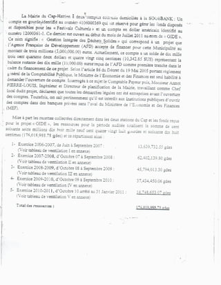 Rapport Complet de la Cour Supérieure des Comptes accusant Moise Jean-Charles de détournement de fonds publics.-