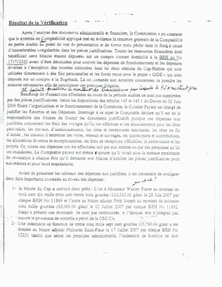 Rapport Complet de la Cour Supérieure des Comptes accusant Moise Jean-Charles de détournement de fonds publics.-