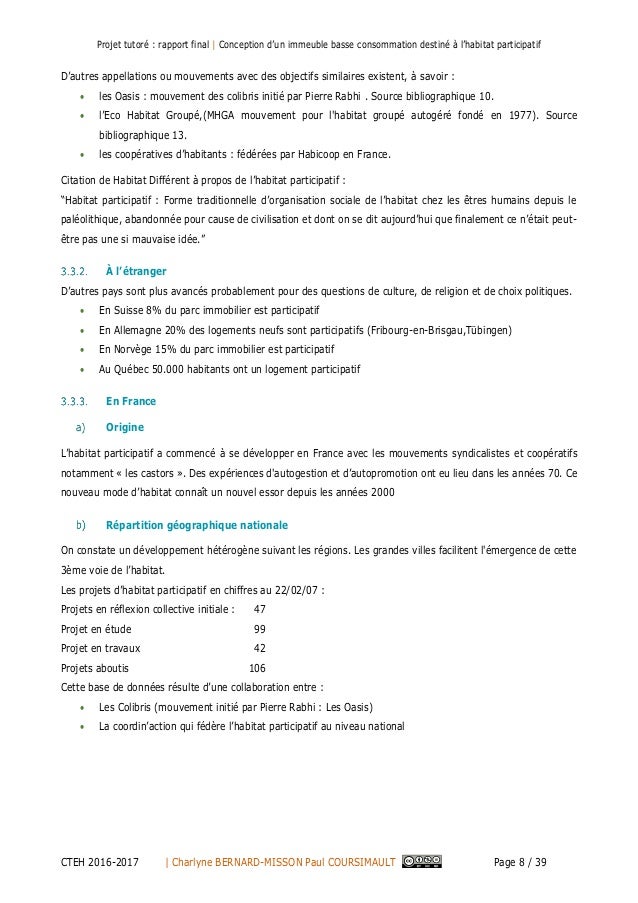 Rapport Projet Tutore Esthua Conception D Un Immeuble Basse Consomm