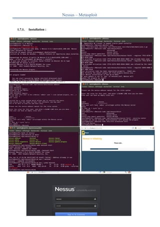 Nessus – Metasploit


1.7.1.   Installation :
 