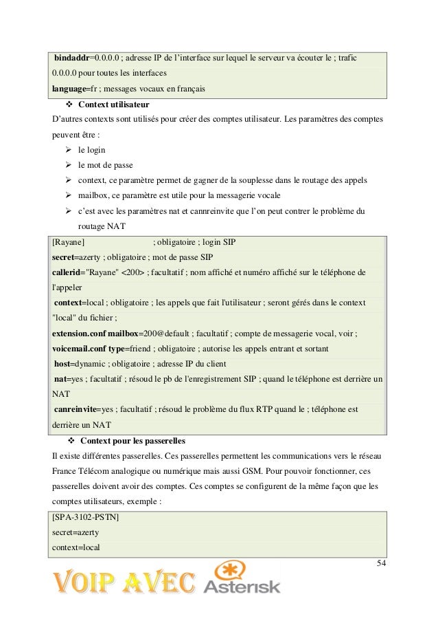 Rapport de fin d'etude