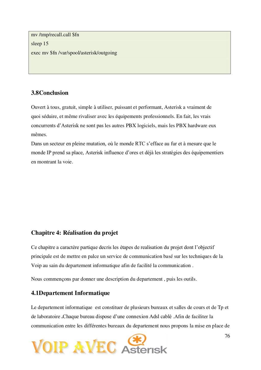 Rapport de fin d'etude