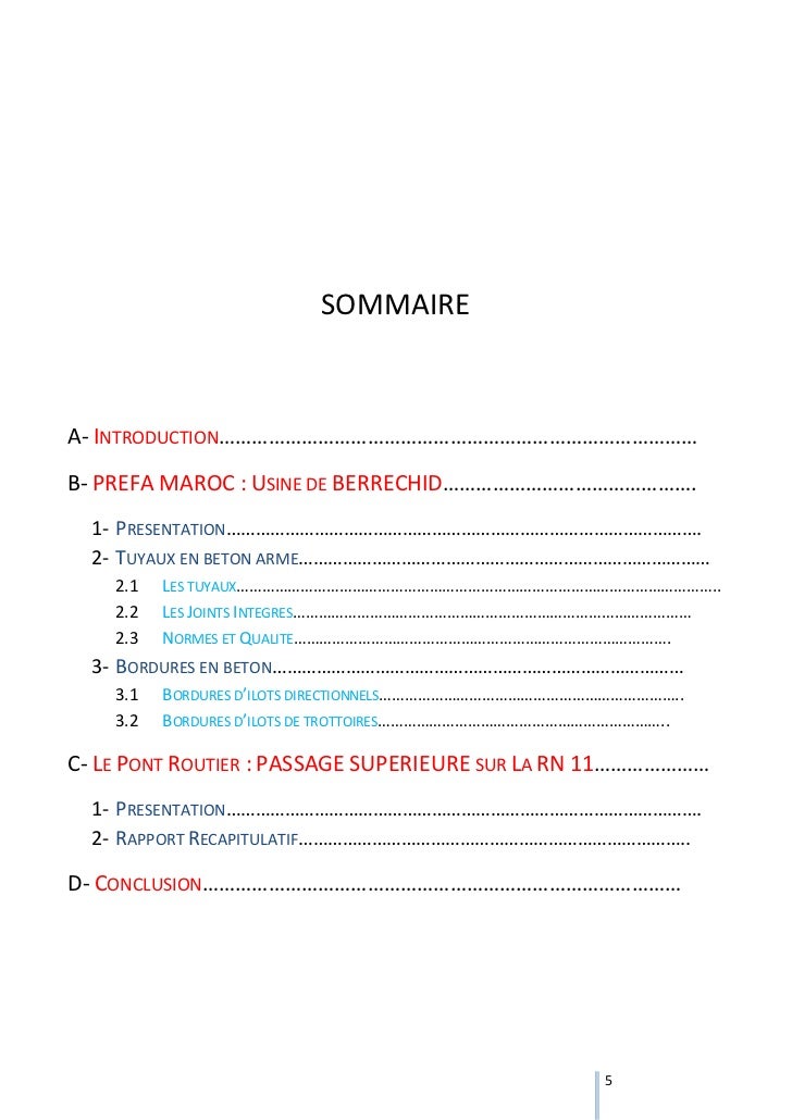 rapport de la visite tech prefa