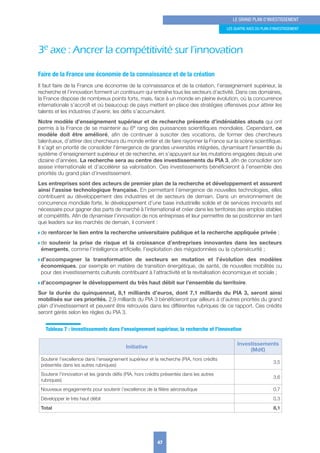 Rapport de Jean Pisani-Ferry - le grand plan d'investissement 2018-2022