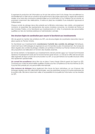 Rapport de Jean Pisani-Ferry - le grand plan d'investissement 2018-2022