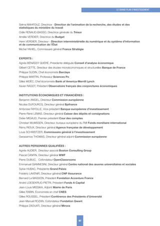 Rapport de Jean Pisani-Ferry - le grand plan d'investissement 2018-2022