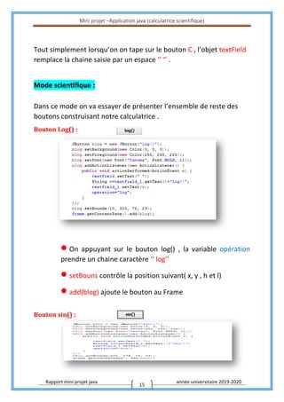 Rapport de mini projet java | PDF