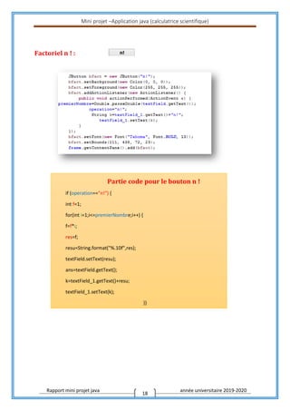 Rapport de mini projet java | PDF