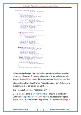 Rapport de mini projet java | PDF