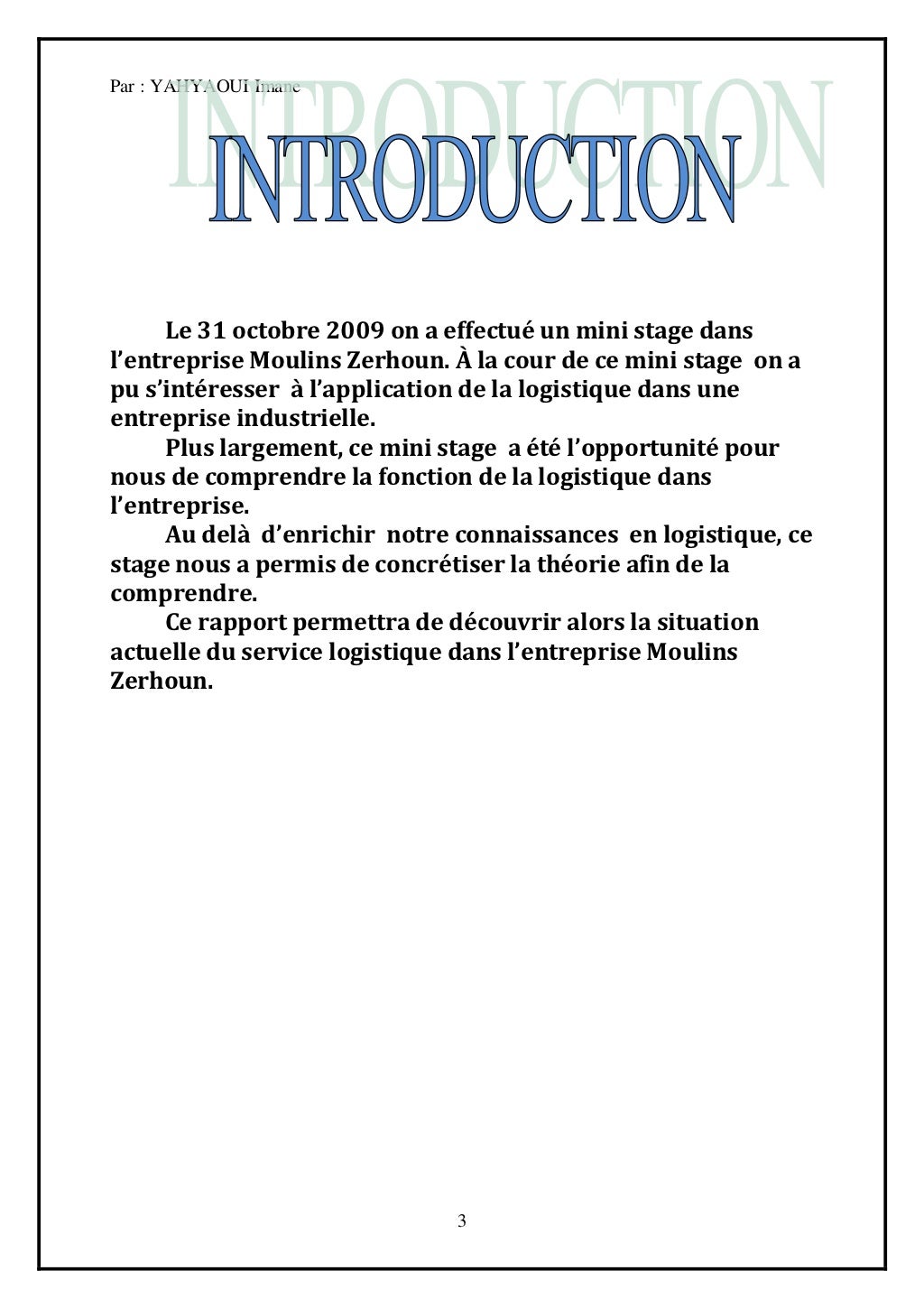 Comment Faire Un Beau Rapport De Stage