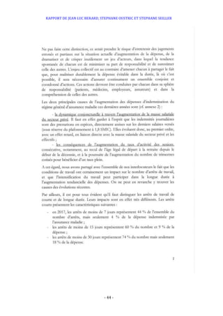 RAPPORT DE JEAN LUC BERARD, STEPHANE OUSTRIC ET STEPHANE SEILLER
- 44 -
 