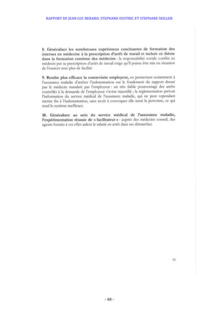 RAPPORT DE JEAN LUC BERARD, STEPHANE OUSTRIC ET STEPHANE SEILLER
- 48 -
 