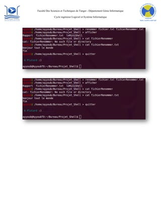 Rapport De Projet Shell