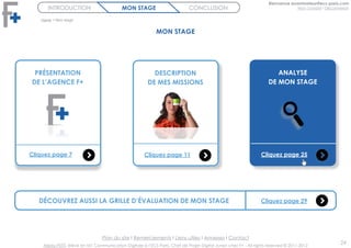 Bienvenue examinateur@ecs-paris.com
      INTRODUCTION                          MON STAGE                         CONCLUSI...