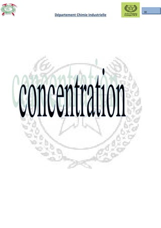 30
Département Chimie Industrielle
 