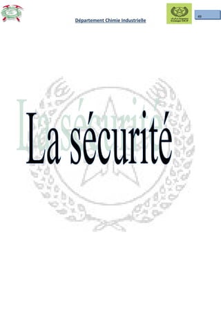 49
Département Chimie Industrielle
 