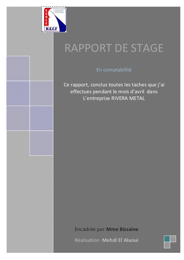 Rapport de stage
