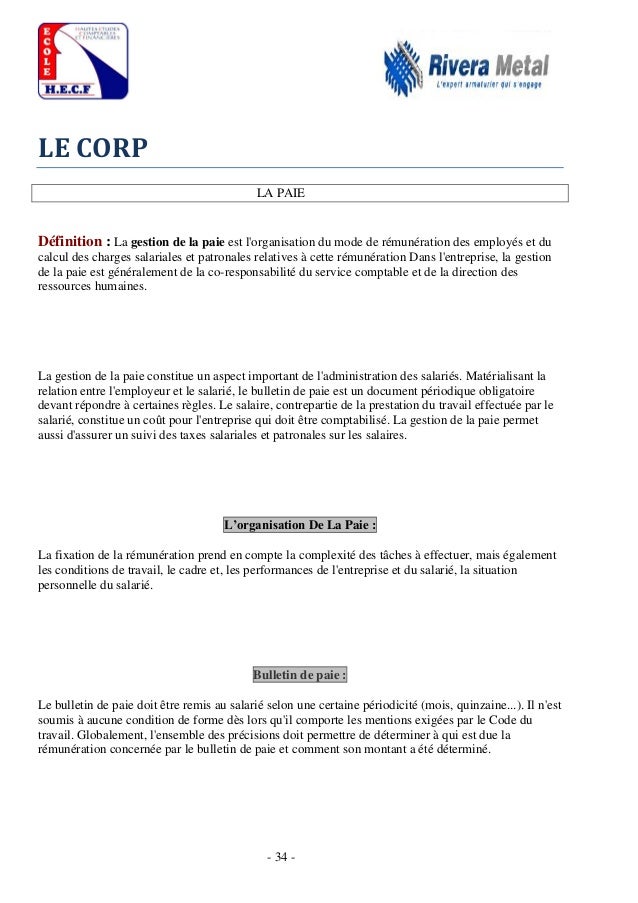 Rapport de stage