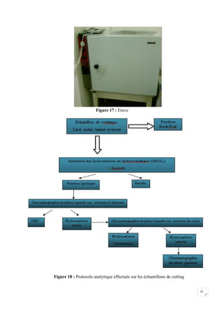 Figure 17 : Etuve




Figure 18 : Protocole analytique effectuée sur les échantillons de cutting


                                                                             21
 
