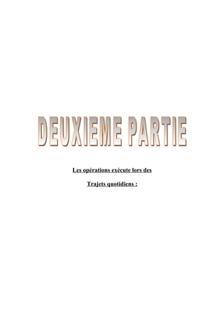 Rapport de stage transportde marchandise