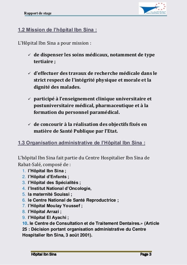 rapport de stage secrétaire médicale en milieu hospitalier