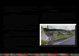 19
La rue existant déjà, inscrite entre des édifices, si on donnait de nouvelles
dimensions à la chaussée, les trottoirs et à côtés avaient forcément aussi des
dimensions précises pour correspondre à la largeur totale de l’axe.
Ces contraintes m’ont forcé à me projeter dans le projet pour bien le com-
prendre et proposer une solution réaliste.
•	 Déroulement
Les instructions nous ont été données par téléphone et par personne inter-
posée. Heureusement le message est bien passé et la personne interposée, Marie
Chapelon, connaissait déjà le projet pour y avoir travaillé. Elle pût m’aiguiller
rapidement en me donnant les directives (détails techniques des pentes et des
hauteurs de circulations) et les plan Autocad du projet. J’ai été, par la suite, fort
de ces instructions, capable de réexpliquer le résultat attendu à l’autre stagiaire.
Pour chacun des profils, les sens de pentes étaient différents et il fallait bien
comprendre le rôle de chacune des zones, et leur agencement entre chaussée,
trottoirs, espaces verts, stationnements en terre-pierre.
Après vérification par l’urbaniste, il s’est avéré que des revêtements appa-
raissant sur l’image proposée ne correspondaient pas aux revêtements initiale-
ment prévus par Urbago. Il y eut donc quelques modifications à faire.
•	 Résultat
Les documents graphiques furent donc réalisés dans le temps qui nous
était imparti. Le résultat convenait à l’agence d’urbanisme, les dessins étaient
suffisamment clairs et précis pour que le client comprenne l’agencement des
voiries futures.
Si le travail une fois réalisé paraît simple, les difficultés étaient cependant
bien réelles pour moi. Il fallait créer des tracés avec les bonnes dimensions et
pentes (les plans Autocad de base n’apportaient pas beaucoup d’informations,
j’ai dû m’inspirer de ce que je savais du projet et m’appuyer sur une photo aé-
rienne trop ancienne par rapport au projet pour proposer des largeurs réalistes).
Le graphisme des rendus et des textures était également important pour bien
comprendre les différents revêtements. Et en plus de cela, j’étais gêné par ma
mauvaise maitrise du logiciel.
Pour moi, réaliser ce genre de profil m’a beaucoup apporté. Étant à la
fois simple mais comportant quelques difficultés, il m’a obligé à apprendre de
nouvelles méthodes de travail en m’appuyant sur mes acquis afin de mener à
bien ce qui m’était demandé.
3.	 Les coupes Autocad
J’ai eu l’occasion en plus des profils aux qualités plus graphiques de réali-
ser des coupes de principe avec Autocad. Le but d’une coupe est d’avantage de
comprendre les mouvements de terrains et les implantations d’infrastructures
et des différentes structures à mettre en place. Le côté graphique est rejeté pour
laisser la place à la précision. Le profil travaillé avec Photoshop sera beaucoup
plus sensible mais là ce n’était pas le but recherché.
Un exemple de coupe : l’implantation d’un petit verger à Reugny
fig.10 : Vue de la parcelle à aménager depuis la route supérieure
 