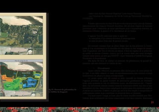 25
- dans l’aire du Parc Naturel Régional Loire-Anjou-Touraine
- sur l’emprise du classement du Val de Loire au Patrimoine Mondial de
l’UNESCO.
À noter, que comme la zone d’étude se situe dans la zone Loire du Schéma
départemental des Espaces Naturels Sensibles, elle est donc éligible de manière
prioritaire pour l’obtention de fond spécifiques pour l’acquisition foncière, la
réalisation d’études, la gestion et la valorisation de cet espace.
L’agence TALPA intervient dans le cadre de :
- la réalisation d’un schéma directeur d’aménagement
- la mise en place d’un plan de gestion du site.
Ce chantier arrivant dans sa phase finale lors de ma présence à l’entre-
prise, je n’ai aucunement eu à travailler sur des plans ou des images de projec-
tion. Cependant, une fois ce site mis en valeur, il était de rigueur de le présenter
au public et surtout d’avertir celui-ci qu’il se trouve dans une zone protégée
(classée entre autres, en tant que ZNIEFF : Zone Naturelle d’Intérêt Écologique
Floristique et Faunistique).
Ma tâche fût donc de réaliser un panneau de présentation de grande di-
mension, qui sera implanté à l’entrée du site.
•	 Déroulement
Ayant comme référence un panneau déjà réalisé pour un autre projet de
ce type, il me fallut adapter le texte, les recommandations aux visiteurs et bien
évidemment les photos et plans correspondant.
Le projet ayant déjà été réalisé et donc travaillé en bureau d’études,
l’agence possédait un grand nombre de documents graphiques de multiples
sorte, pour présenter le site, les différentes zones, les délimitations etc... Cepen-
dant, ces documents réalisés comme supports techniques dédiés aux élus et aux
spécialistes du lieu, étaient trop compliqués et précis pour être repris tels quels et
montrés aux touristes. Il fallait un plan qui soit à la fois simple à comprendre et
suffisamment précis pour sensibiliser le néophyte dans ce domaine.
J’ai donc repris l’image de base, plan de masse sensible travaillé avec Pho-
toshop, pour schématiser les zones importantes et les faire ressortir. Reprenant
fig.16 : Panneau de présentation de
la Sablière de Turquant
 