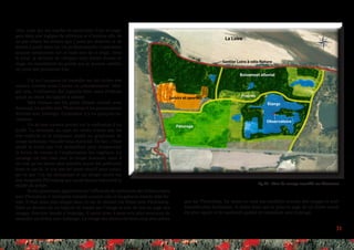 31
que sur Photoshop, les textes ne sont pas pixélisés comme des images et sont
travaillés plus facilement. Je pense donc que la mise en page de ces fiches aurait
été plus rapide et de meilleure qualité en travaillant avec Indesign.
fig.20 : Plan de zonage travaillé sur Illustrator
ciels, sujet qui me touche en particulier. Cela m’enga-
gera dans une logique de réflexion et d’analyse afin de
ne pas refaire les erreurs que j’aurai pu observer et de
mettre à profit dans ma vie professionnelle l’expérience
acquise notamment sur ce sujet lors de ce stage. Avec
le recul, je tâcherai de critiquer mon travail durant ce
stage, en considérant les points que je pourrai amélio-
rer pour une prochaine fois.
J’ai eu l’occasion de travailler sur des tâches très
variées, comme nous l’avons vu précédemment. Mal-
gré cela, l’utilisation des logiciels était assez évidente
quant au choix du logiciel à utiliser.
Mes travaux sur les plans étaient réalisés avec
Autocad, les profils avec Photoshop et les présentations
diverses avec Indesign. Cependant il y eu quelques ex-
ceptions.
Un de mes travaux portait sur la réalisation d’un
profil. La demande au sujet du rendu n’avait pas été
très explicite et je proposais plutôt un graphisme de
coupe technique, travaillé sous Autocad. De fait, c’était
plutôt le visuel que l’on recherchait pour comprendre
la forme du terrain et l’implantation des végétaux. Le
message est très clair avec la coupe Autocad, mais il
est vrai qu’un dessin plus sensible aurait été préférable
dans ce cas-là. Je n’ai pas été assez réactif pour antici-
per ce que l’on me demandait et me diriger plutôt sur
une maquette Photoshop qui aurait mieux interprété la
réalité du projet.
Je me questionne également sur l’efficacité de réalisation des fiches projets
avec Photoshop. L’entreprise travaille comme cela et les gabarits étaient déjà for-
més, il était donc plus simple dans ce cas de réaliser ces fiches avec Photoshop.
Mais ce dernier est un logiciel de travail sur l’image et non de mis en page des
images, fonction laissée à Indesign. Il serait donc à mon avis plus astucieux de
travailler ces fiches avec Indesign. Le calage des photos est beaucoup plus précis
 