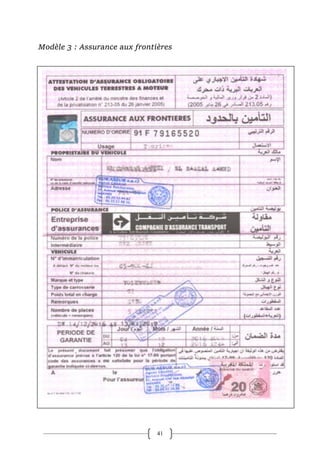 Rapport de stage assurance automobile au Maroc 