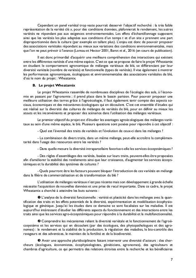Rapport de stage de Master 1 AETPF (AgroPArisTech) effectué à l'iEES/…