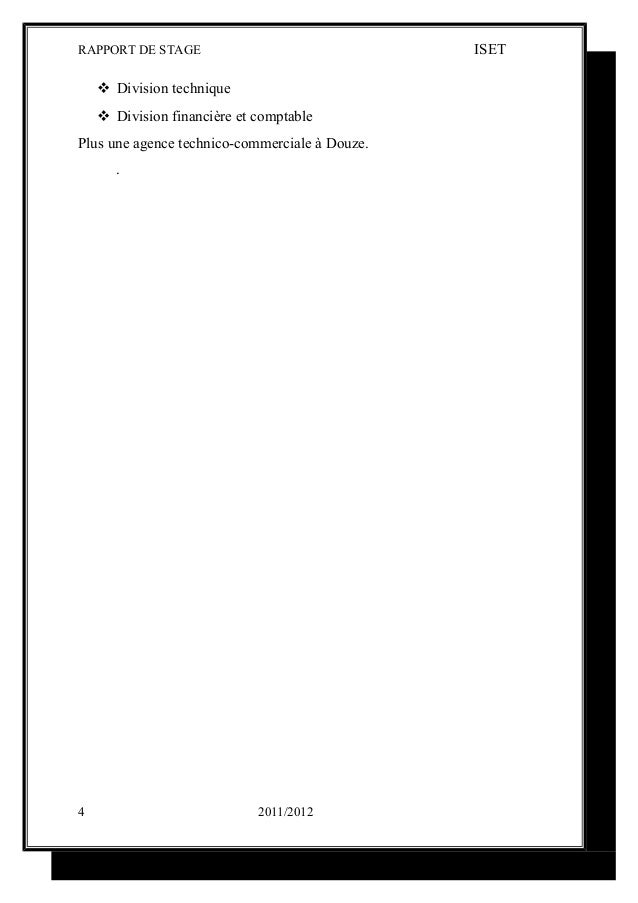 Rapport de stage de perfectionnement