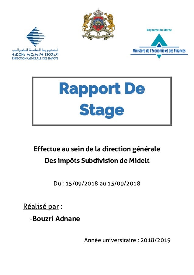 Exemple De Rapport Université  japrijepo