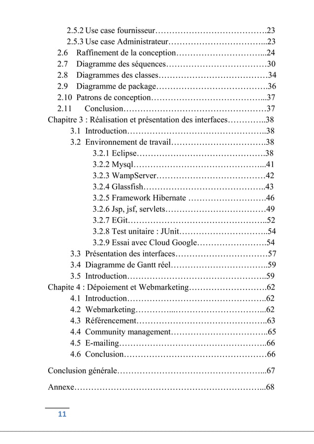 Rapport de stage du fin d