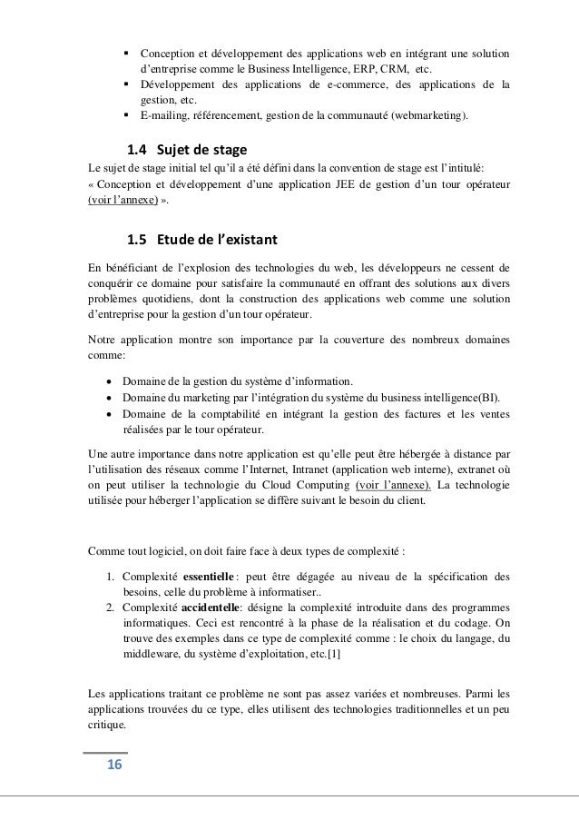 Exemple D Un Rapport De Stage – Novo Exemplo