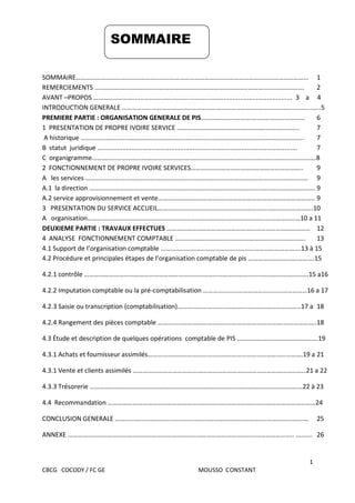 Rapport De Stage Bts Finances Comptabilite Et Gestion D Entreprises