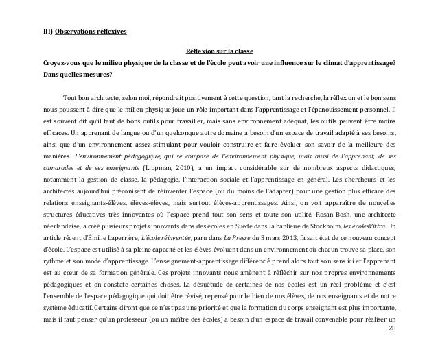 Exemple De Rapport De Stage Dans Une école Maternelle  Le Meilleur Exemple