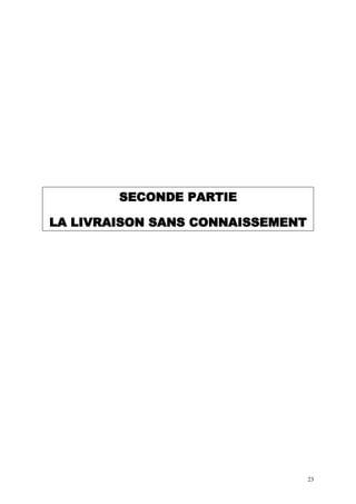 Rapport de stage maritime