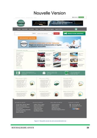 BOUSSALMAME AYOUB 20
Nouvelle Version
Figure 3: Nouvelle version du site annoncelematin.ma
 