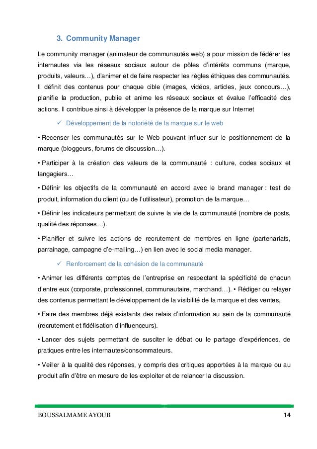 Rapport de stage Marketing Digital