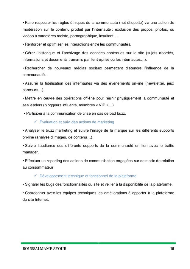 Rapport de stage Marketing Digital