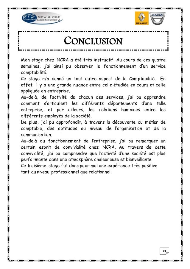 Rapport de stage originale