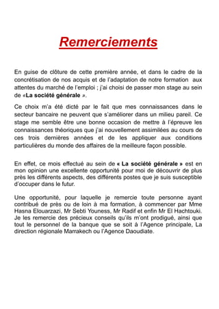 Rapport De Stage Sg